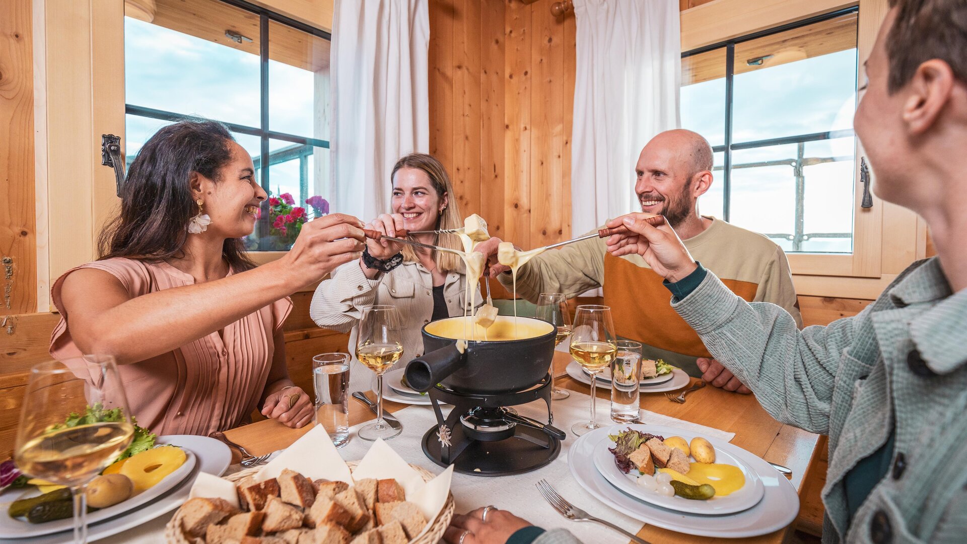 Gipfel Fondue & Apéro | © Lenzerheide Bergbahen